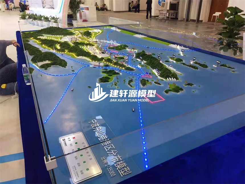 潢川地形地貌模型