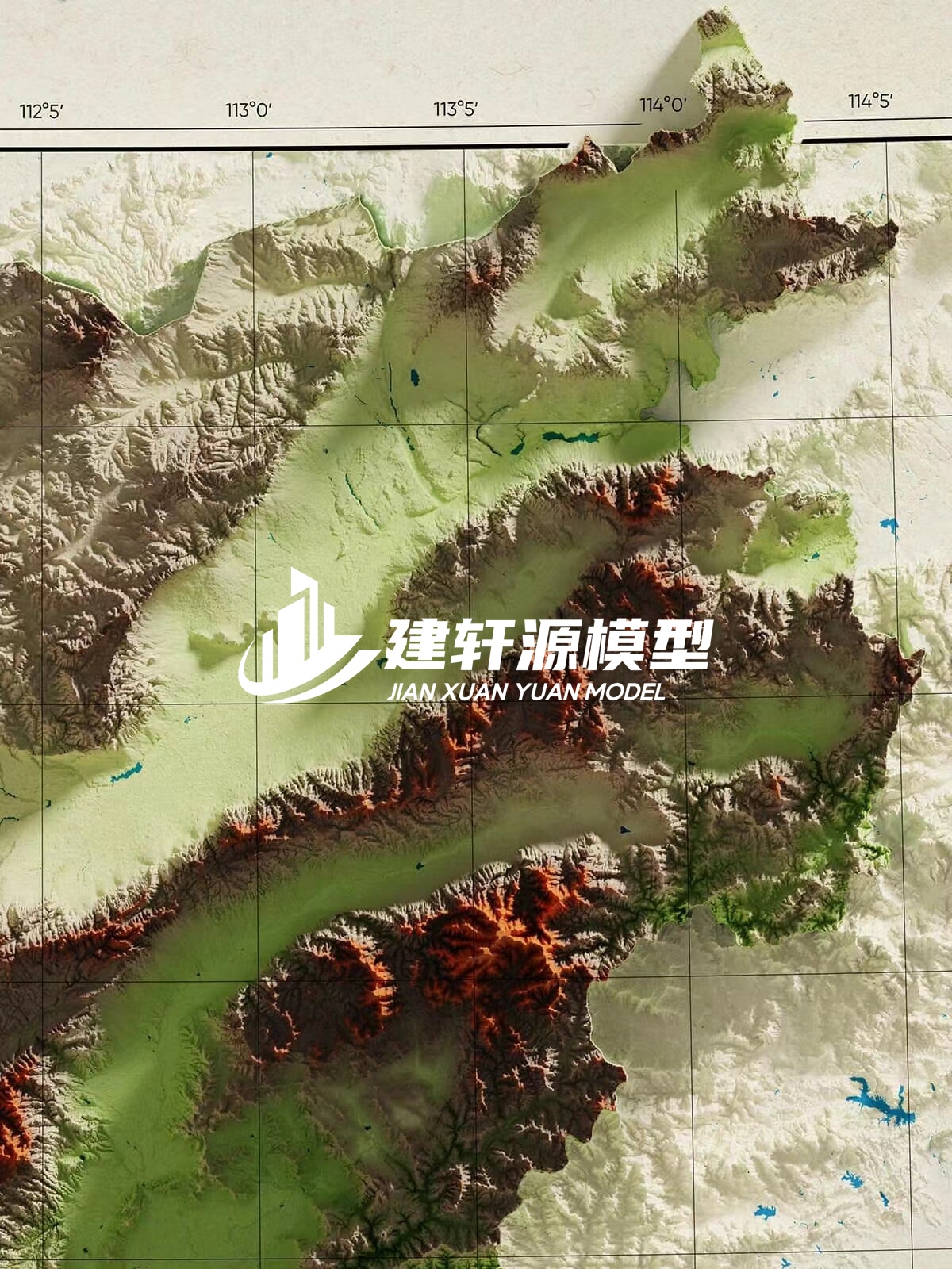潢川地形模型制作