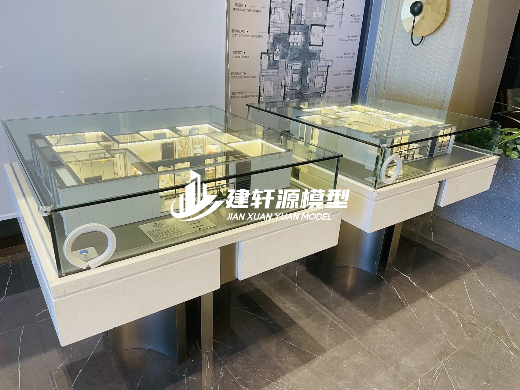 潢川中梁地产户型模型制作